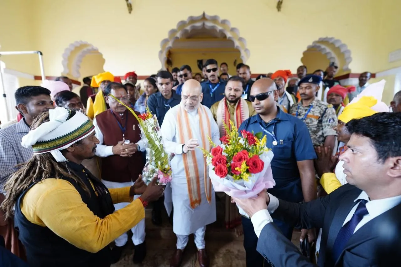 cg news  अमित शाह बोले-  नक्सलवाद मुक्त होगा भारत मुरिया दरबार में लोगों की सुनी समस्याएं