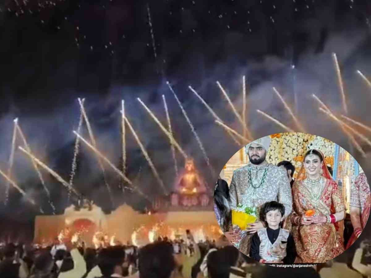 mp viral news शादी में 70 लाख की आतिशबाजी का दावा 