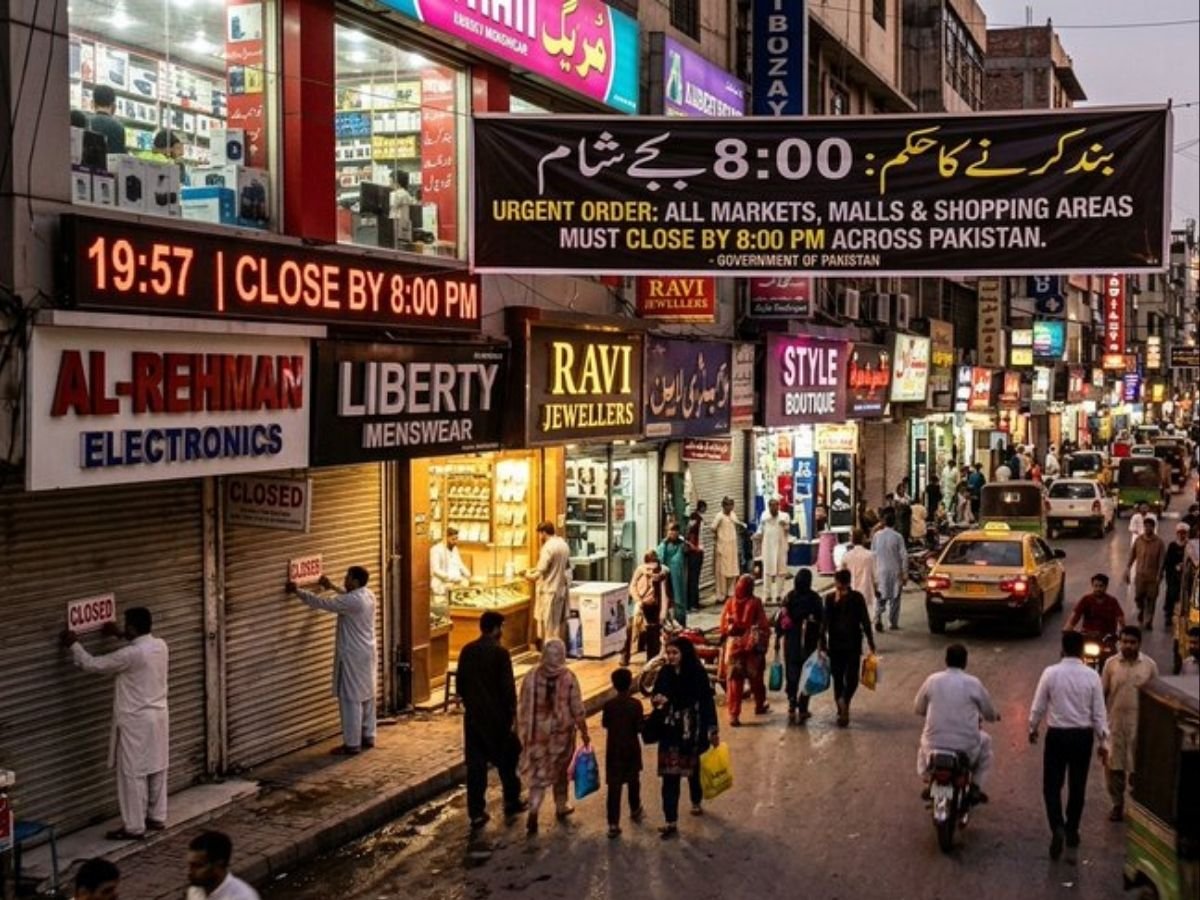 पाकिस्तान में लॉकडाउन रात 8 बजे बाद शॉपिंग मॉल बाजार बंद