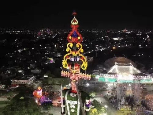 कोटा में विश्व का सबसे ऊंचा रावण एशिया बुक और इंडिया बुक ऑफ रिकॉड्‌र्स में दर्ज होगा नाम