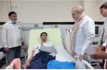 shah visit aiims  घायल सुरक्षाबलों से मिले गृह मंत्री अमित शाह