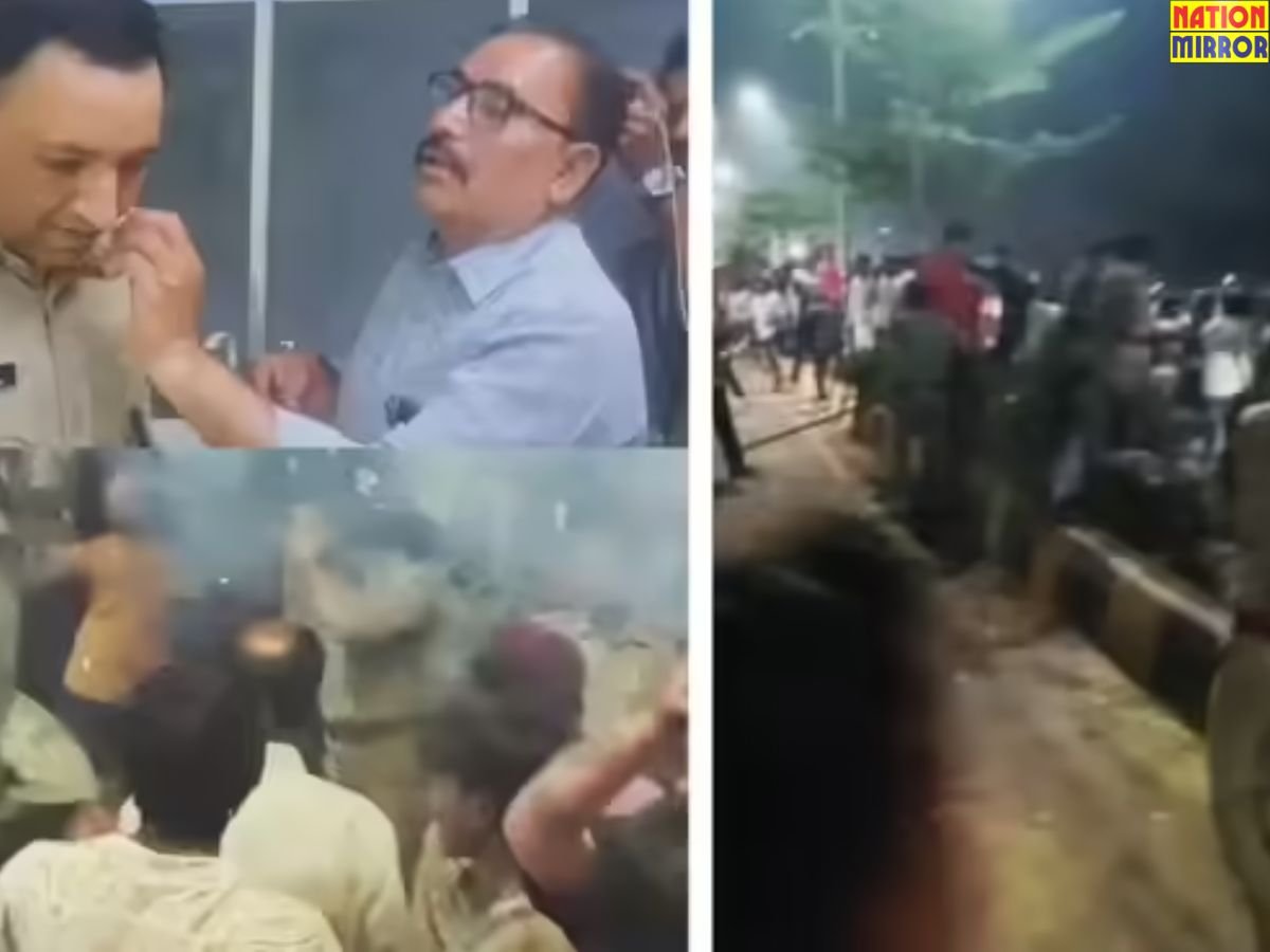 देवास में जीत के जश्न के दौरान हुड़दंगियों ने जलते हुए पटाखे फेंके