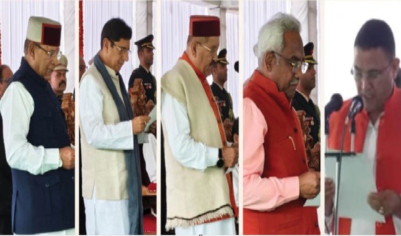 उत्तराखंड में धामी कैबिनेट का विस्तार पांच नए मंत्रियों ने ली शपथ