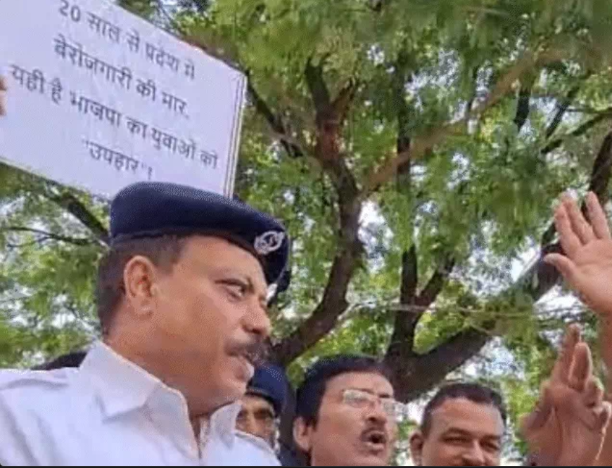 mp vidhan sabha खाकी पहन विधानसभा पहुंचे कांग्रेस विधायक पुलिस भर्ती परीक्षा में गड़बड़ी की जांच की मांग