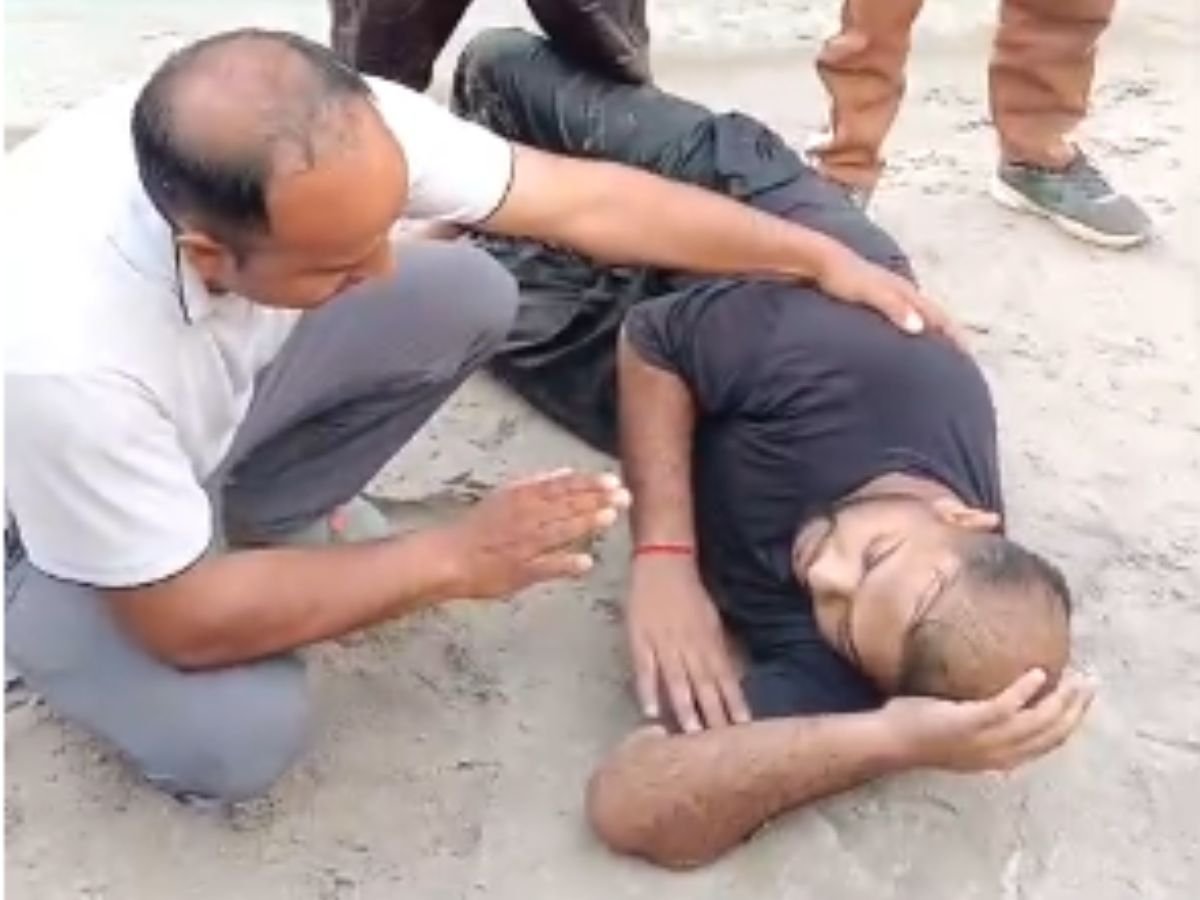 मुनिकीरेती में प्रसिद्ध नीम बीच तपोवन में एक बड़ा हादसा टला