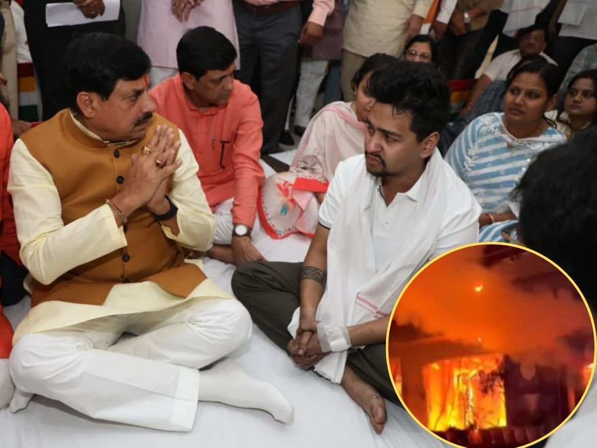 इंदौर अग्निकांड मृतको के परिजनों से मिले मुख्यमंत्री डॉ मोहन यादव