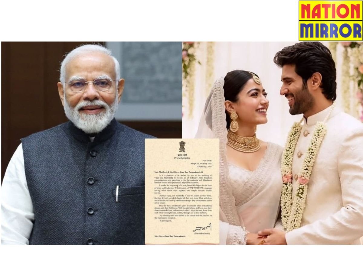 रश्मिका-विजय को pm मोदी ने दीं शादी की शुभकामनाएंपंडित जी पहुंचे उदयपुर