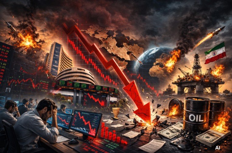 तेल की जंग से शेयर बाजार में कोहराम सेंसेक्स खुलते ही 1900 अंक टूटा