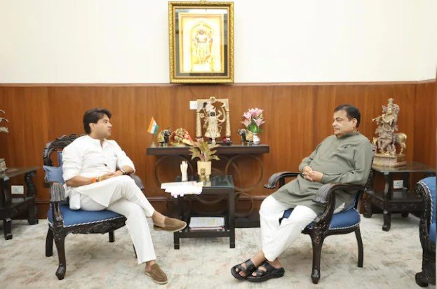 delhi सिंधिया-गडकरी की मुलाकात में भिंड को मिली बड़ी सौगात nh-719 बनेगा फोर लेन