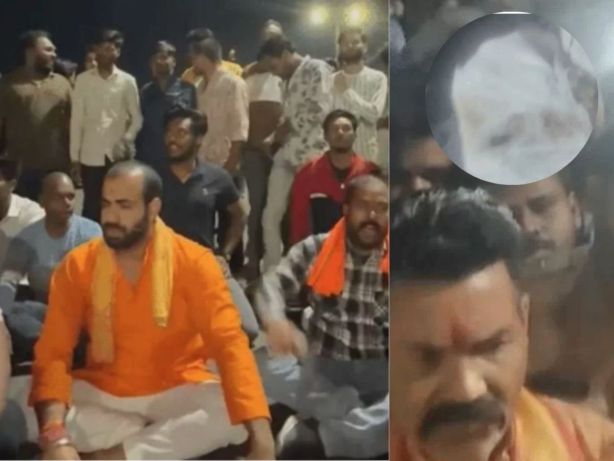 काली मंदिर के बाहर बोरे में मिले मवेशी के अवशेष हिंदू संगठनों ने किया चक्काजाम