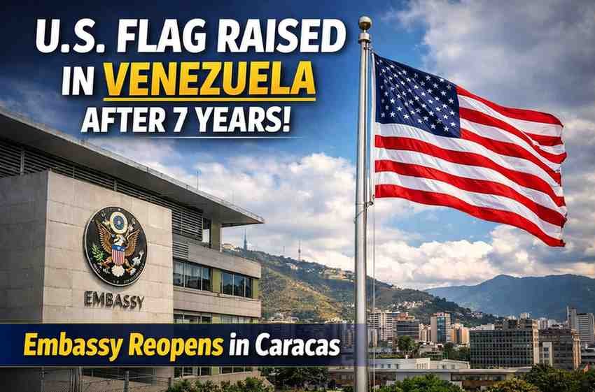 us flag raised embassy venezuela american flag hoisted in venezuela