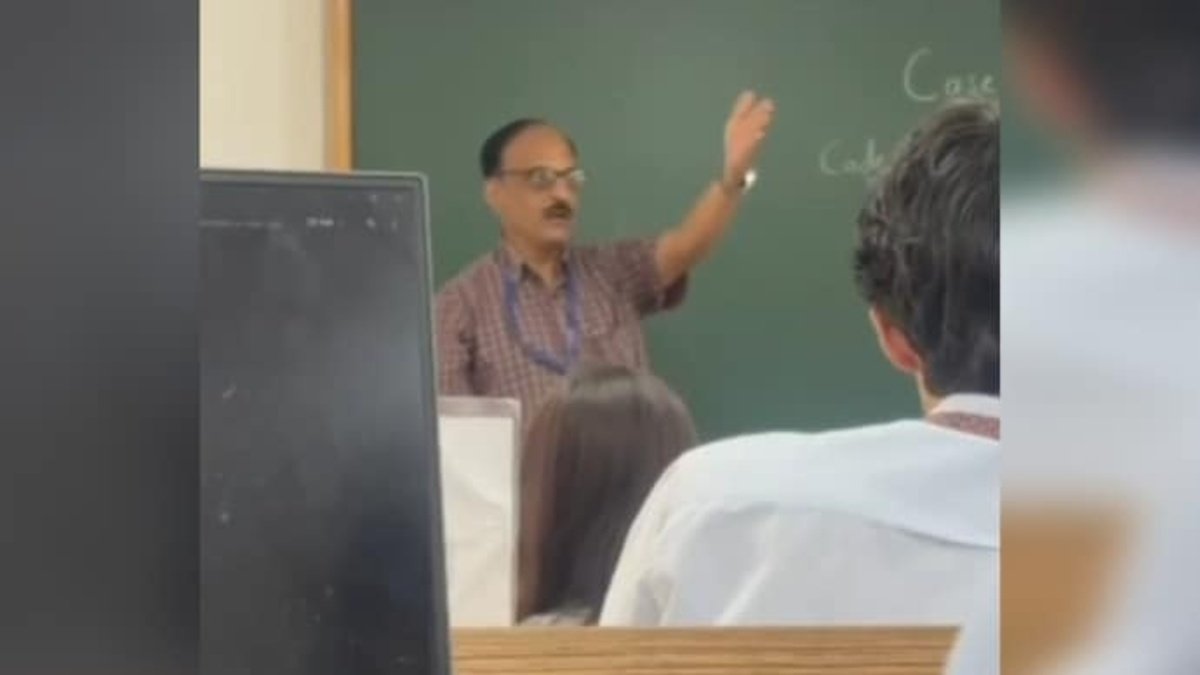 b’luru professor lashes out at muslim student in class calls him ‘terrorist’ suspended after video emerges