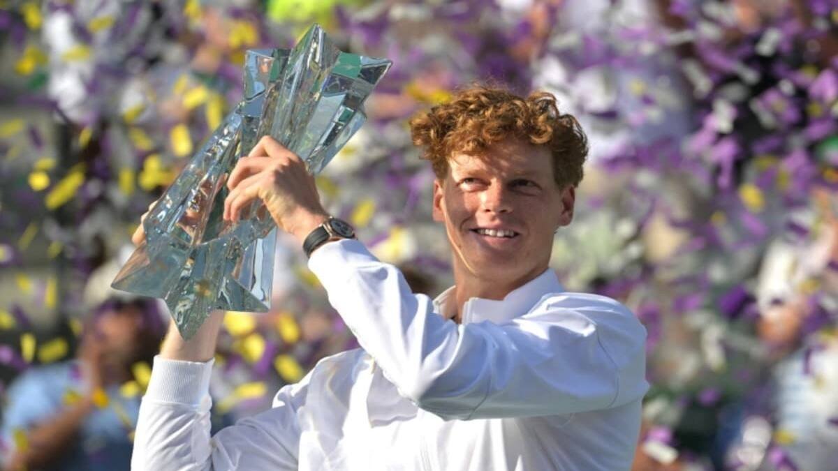 jannik sinner trounces daniil medvedev lifts indian wells open title