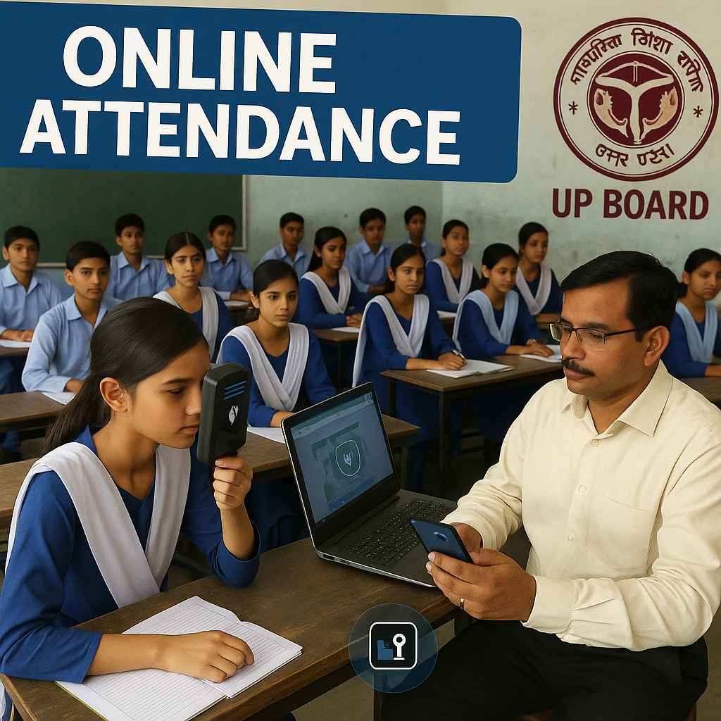 अब छात्रों की भी होगी ऑनलाइन अटेंडेंस यूपी बोर्ड लाएगा सख्त मॉनिटरिंग सिस्टम