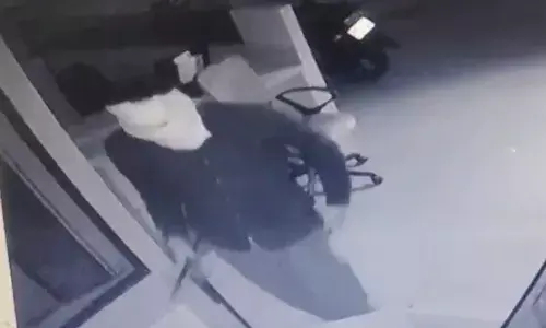 SBI शाखा में देर रात घुसा नकाबपोश बदमाश, स्ट्रांग रूम काटकर ले उड़ा 734 चेक