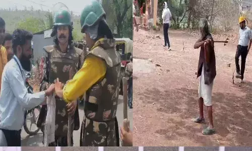 अतिक्रमण हटाने पहुंचे TI पर हमला, बुजुर्ग ने त्रिशूल से किया जानलेवा हमला