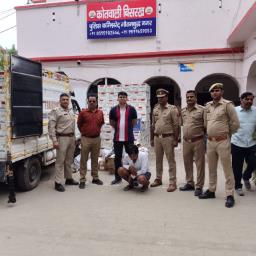 बिसरख : पुलिस और आबकारी टीम की छापेमारी, बड़ी मात्रा में अवैध विदेशी शराब बरामद