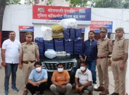 पुलिस ने गांजा तस्कर गिरोह का किया भंडाफोड़, तीन आरोपी गिरफ्तार, छात्रों को बनाते थे नशे का शिकार