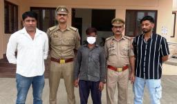 इनामी बदमाश अतहर मोहम्मद गिरफ्तार, 24 करोड़ की जमीन धोखाधड़ी में था वांछित