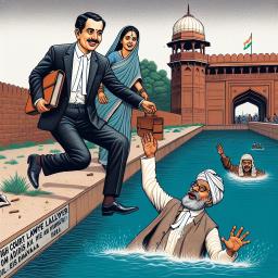 पत्नी से विवाद के बाद हाईकोर्ट वकील ने इंदिरा नहर में लगाई छलांग, बचाने कूदा रिश्तेदार भी लापता
