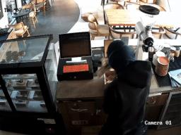 जालंधर के मॉडल टाउन में टैन कॉफी में चोरी, CCTV में दिखा चोर