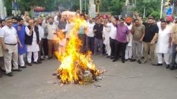 सैकड़ों भाजपा कार्यकर्ताओं ने भगवंत मान के खिलाफ प्रचंड प्रदर्शन  