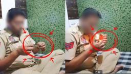 नशा करते पंजाब पुलिस के कर्मचारी को किया लाइन हाजिर, वीडियो वायरल, विभागीय जांच के दिए आदेश 