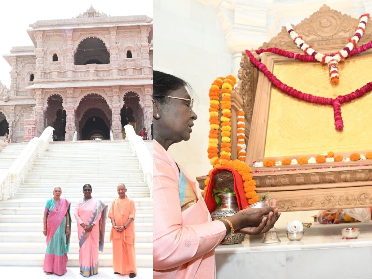 राम मंदिर में राम यंत्र की स्थापना, राष्ट्रपति बोली - अयोध्या स्वर्ग से भी बढ़कर