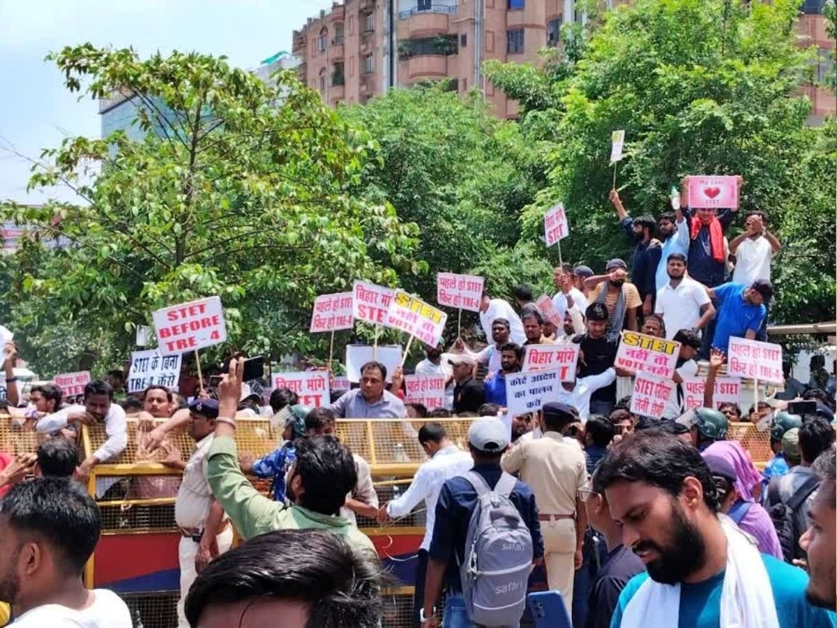 पटना में TRE-4 अभ्यर्थियों का उग्र प्रदर्शन: CM हाउस घेराव की कोशिश, पुलिस अलर्ट पर