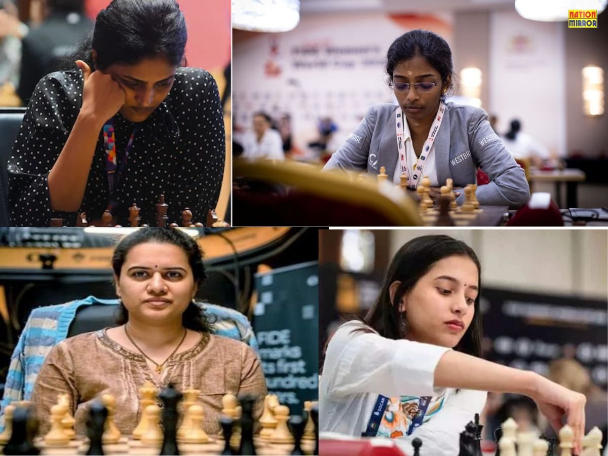FIDE Women’s World Cup 2025: क्वार्टरफाइनल में 4 भारतीय महिला शतरंज खिलाड़ियों ने बनाई जगह!