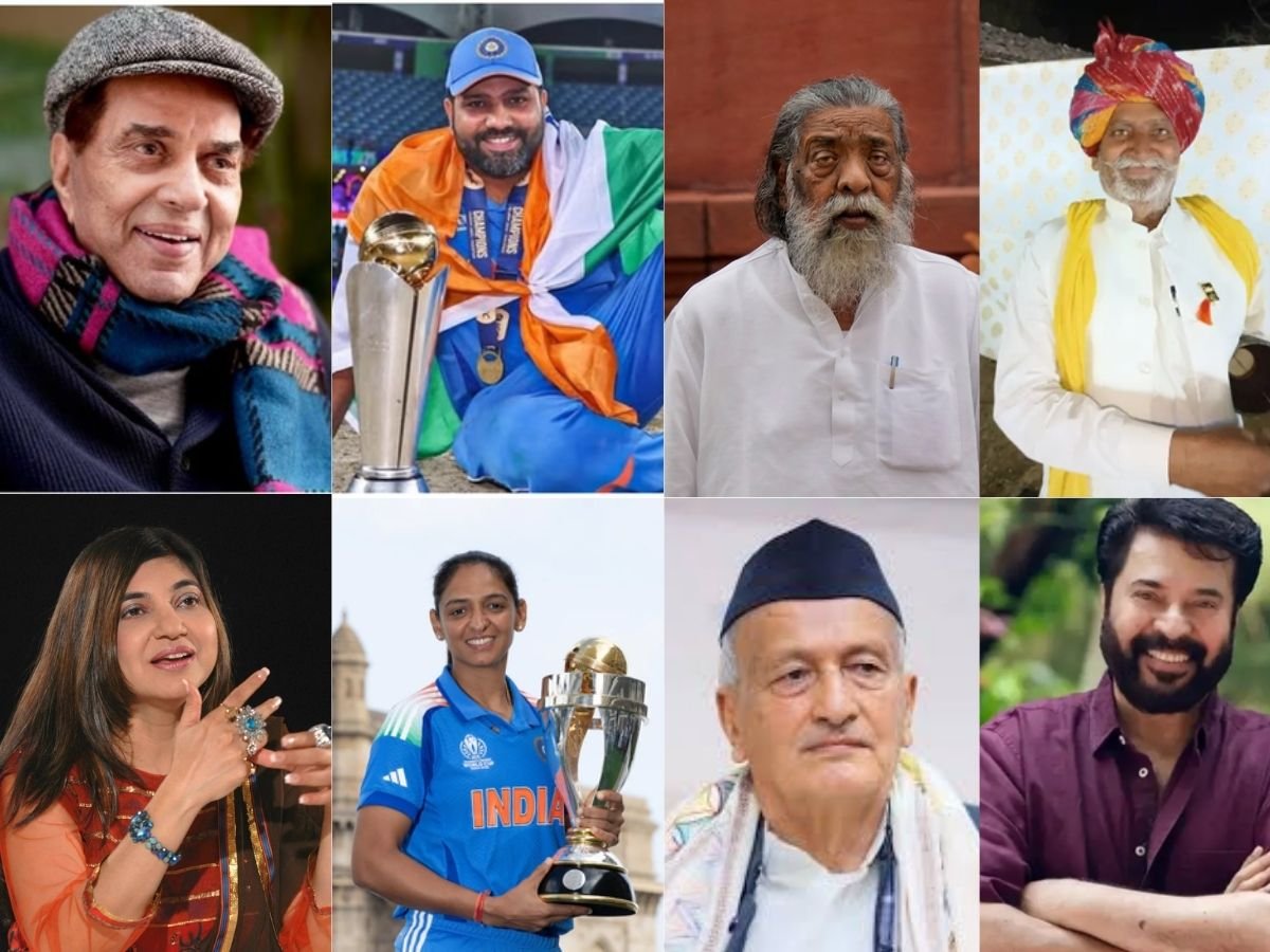 रोहित शर्मा, धर्मेंद्र, शिबू सोरेन समेत 131 हस्तियों को पद्म पुरस्कार