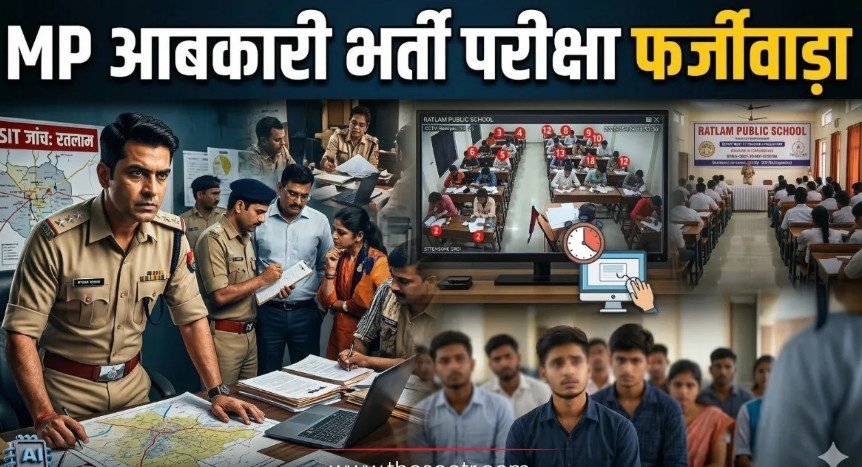 MP आबकारी आरक्षक भर्ती परीक्षा में बड़ा फर्जीवाड़ा:स्कूल संचालिका से की पूछताछ