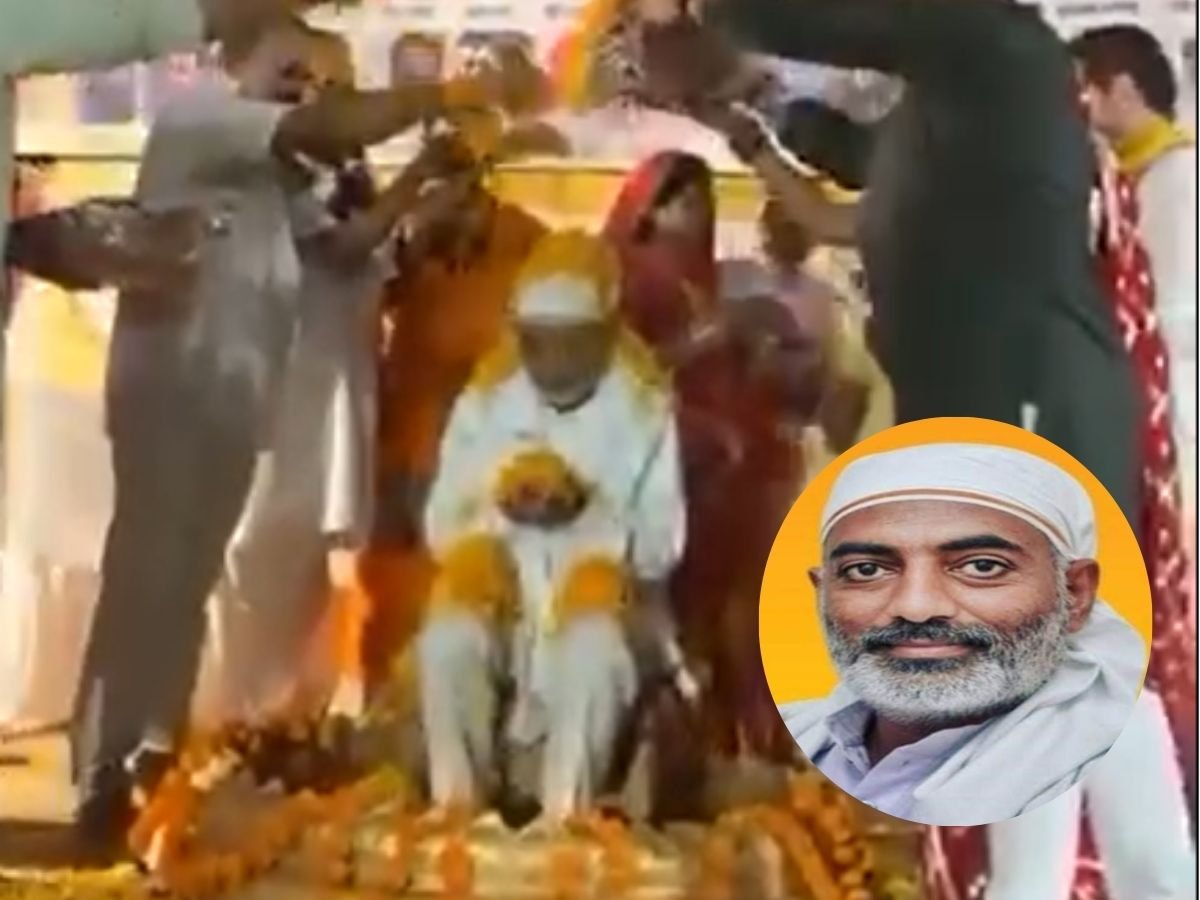 BJP सांसद पर फूलों की बारिश की,कांग्रेसी बोले- शंकर जी बनकर बैठ गए,वीडियों सोशल मीडिया पर वायरल