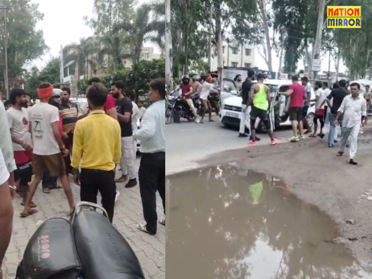 मंगलौर में कावड़ खंडित होने के आरोप में मारपीट: मुस्लिम परिवार पर हमला, कार में तोड़फोड़, वीडियो वायरल