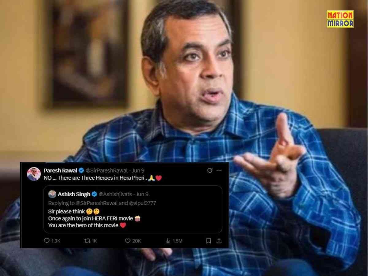 Paresh Hera Pheri 3 Update: परेश रावल ने ‘हेरा फेरी-3’ में वापसी, पोस्ट में लिखा "हेरा फेरी में तीन हीरो.."!