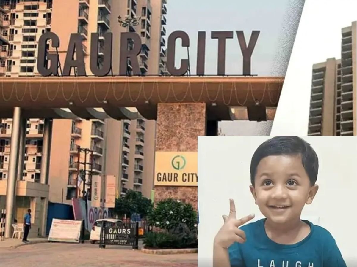 नोएडा में 12वीं मंजिल से गिरा मासूम, मौत: मां हुई बेहोश