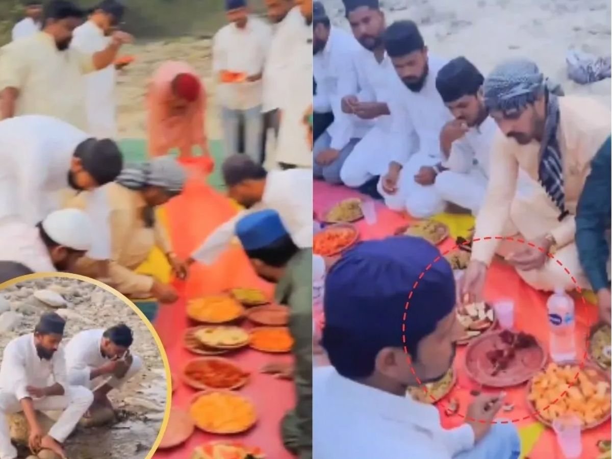 श्रावस्ती में मंदिर के पास इफ्तार पार्टी, झील में फेंका मंसाहारी भोजन