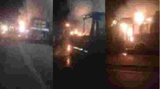 bus fire incident: चलती बस में लगी आग से मची अफरा-तफरी