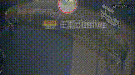 शाहपुरा थाने के सामने गैस लीक, CCTV, खुदाई के दौरान फूटी पाइप, फावड़ा और गेती उठाकर भागे कर्मचारी
