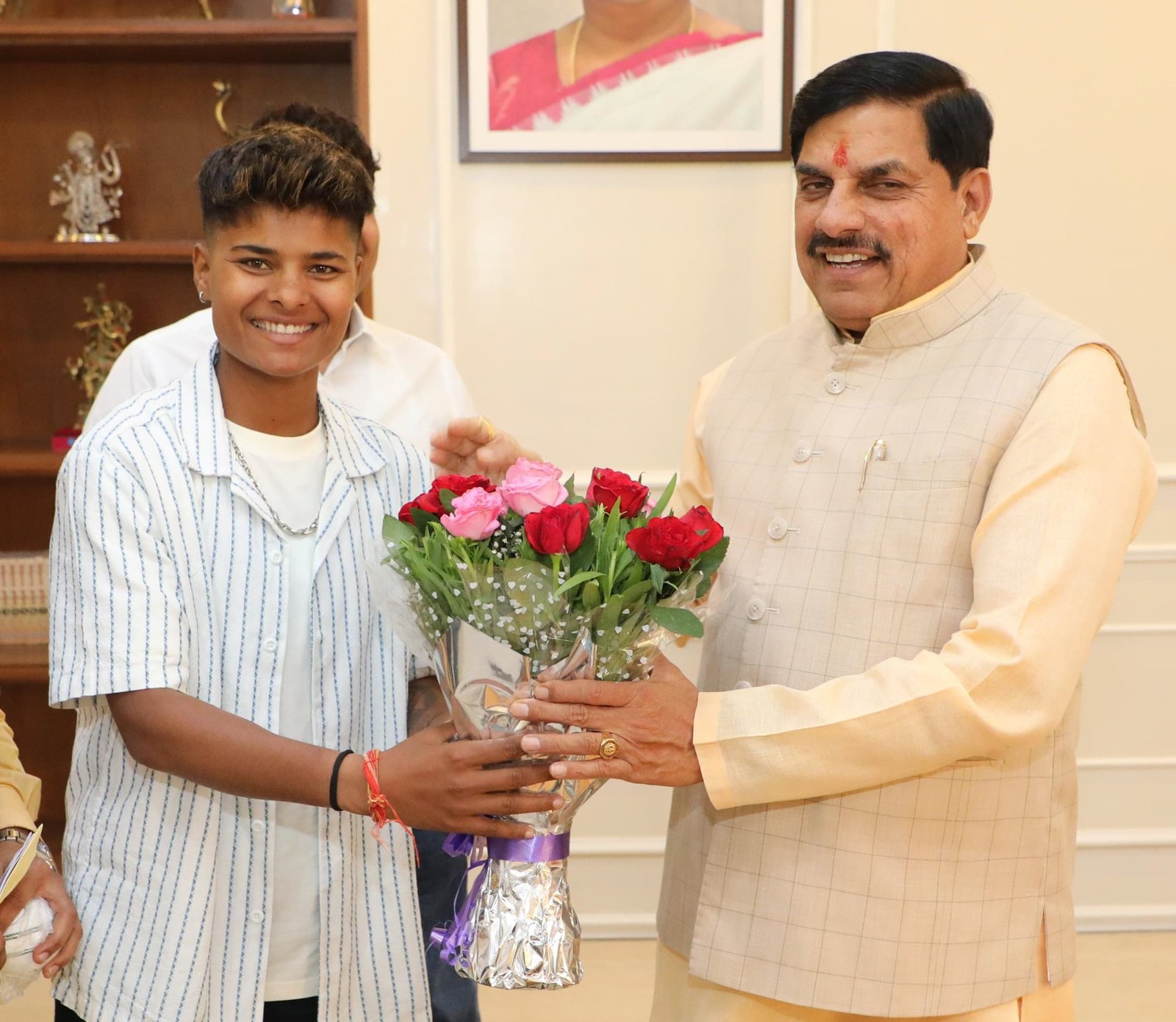 CM डॉ मोहन यादव ने की वर्ल्ड चैंपियन क्रांति गौड़ से मुलाकात