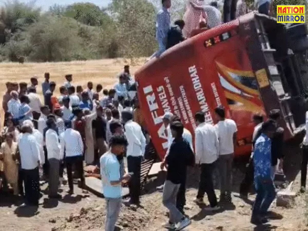 उज्जैन में बारातियों से भरी बस पलटी, 15 घायल,50 थे सवार