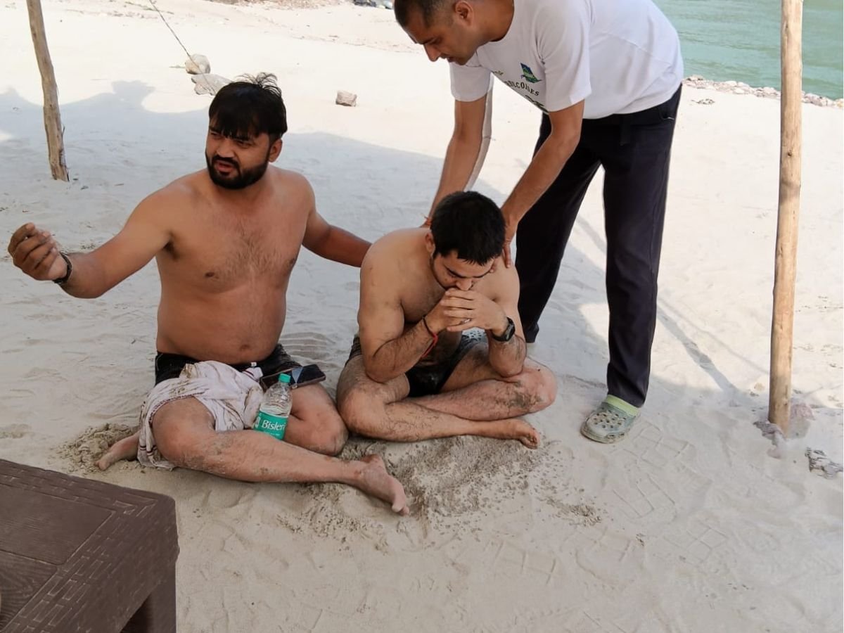शिवपुरी क्षेत्र में टला एक बड़ा हादसा, 1 युवक को डूबने से बचाया