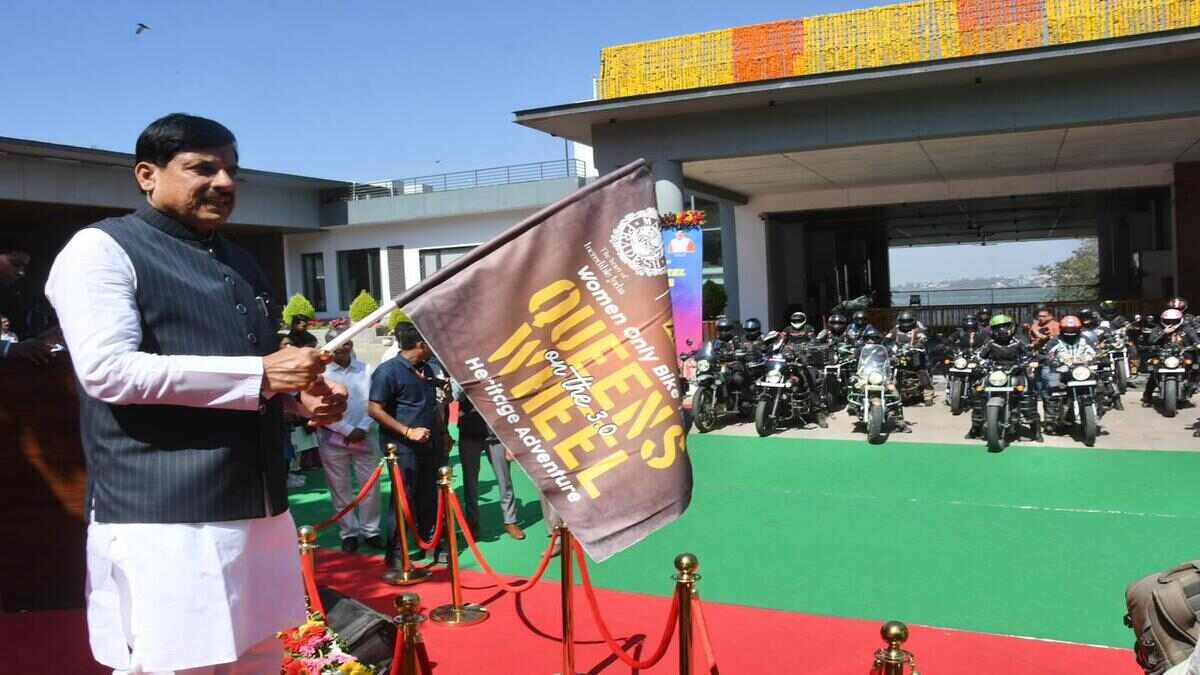 MP CM Dr Yadav flags off ‘Queens on the Wheels’ women’s superbike expeditionBhopal