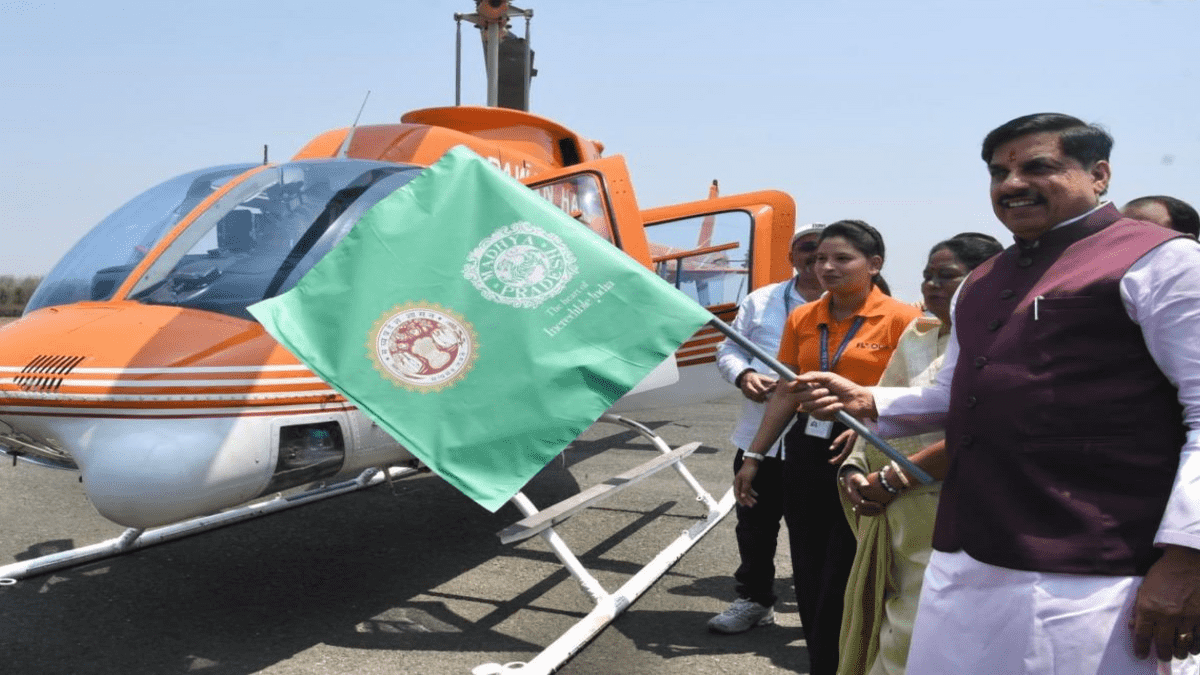 MP CM Dr Yadav launches helipad serviceBhopal to Orchha