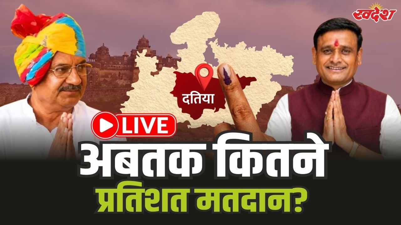Datia By Election 2026 LIVE: दतिया उपचुनाव में 11 बजे तक कितना हुआ मतदान? |Congress। BJP