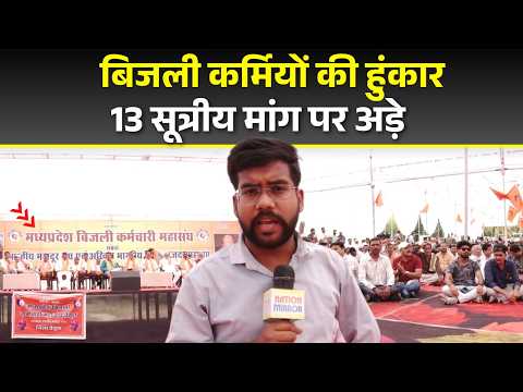 Bhopal Protest News | Power Employees Sit on Strike Over 13 -Point Demands