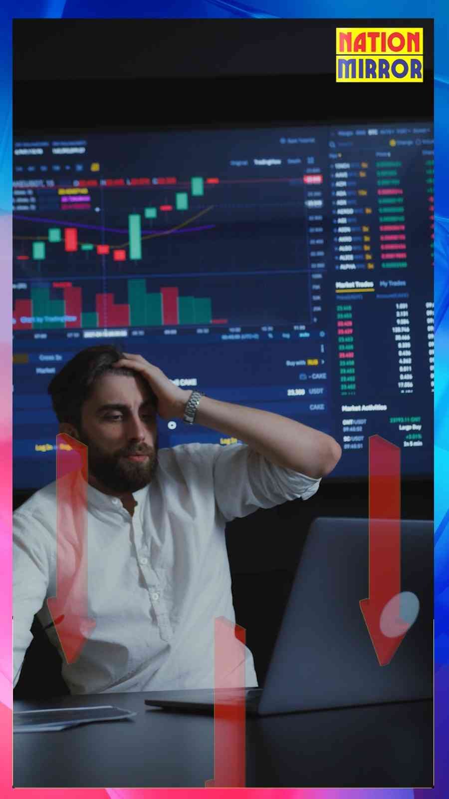 लाल निशान में बाजार! सेंसेक्स-निफ्टी फिसले.