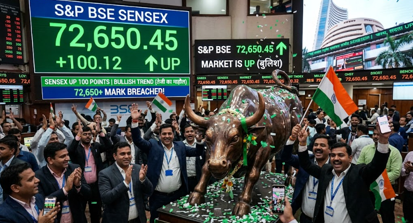 सेंसेक्स में लौटी रफ्तार, 100 अंक चढ़ा बाजार; बैंकिंग-IT शेयरों में खरीदारी