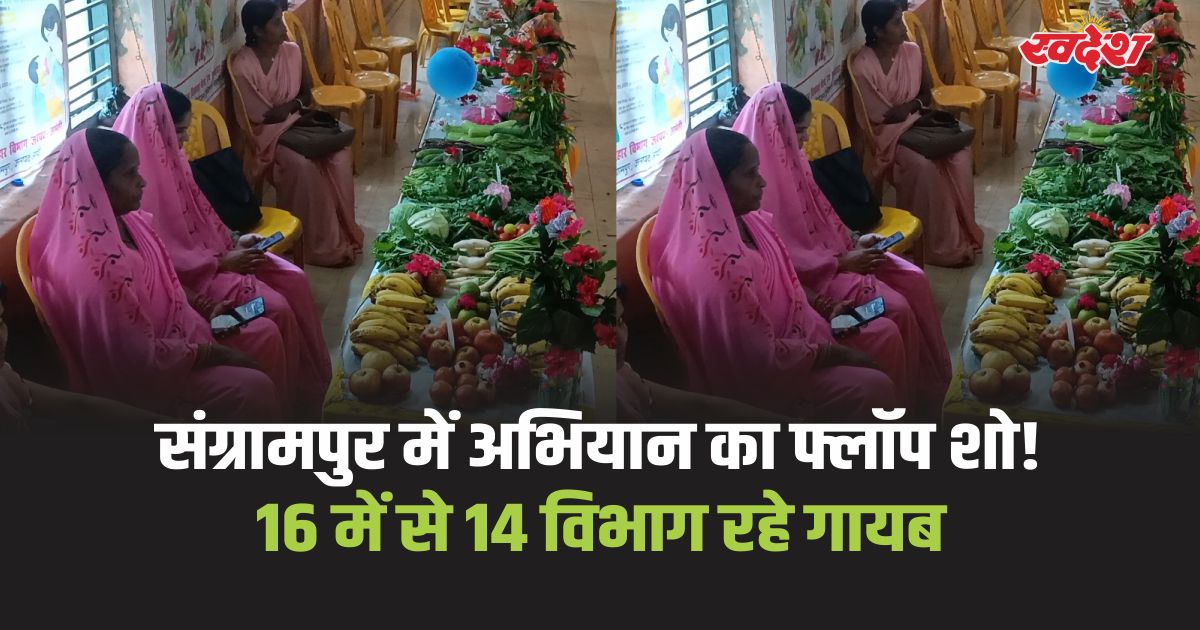 Sangrampur News: मेरी सेवा, मेरा संकल्प में दो विभागों की ही लगी प्रदर्शनी